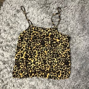 Kendall & Kylie Leopard cheetah print tank top xs